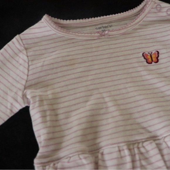 18M Girls Outfit Onesie with Pants Purple and White - Picture 4 of 5